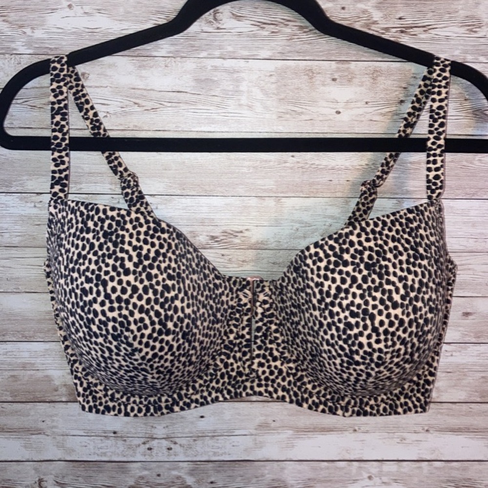 38DD leopard bathing suit top